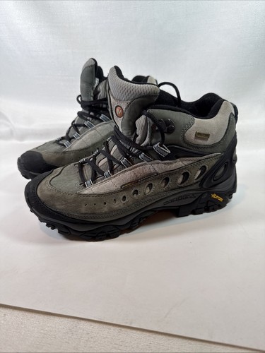 Merrell Hiking Boots Women Sz 9 Pulse 2 Mid Shale Waterproof Vibram Sole - Picture 9 of 21