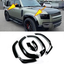 Gloss Black For Land Rover Defender 110 Fender Flare Wheel Eyebrow Arch Trim 20+