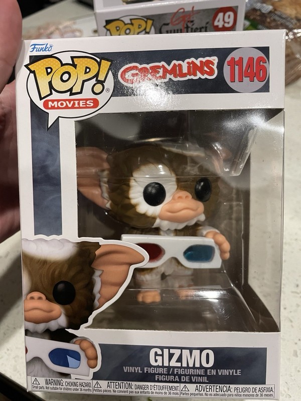 Funko Pop Gremlins Set of two, GIZMO & GREMLIN 3D Glasses #1146/1147