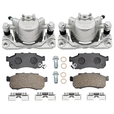 M MATI Front Left Right Brake Caliper  Ceramic Brake Pads for Pioneer 700 Pio...