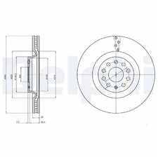 2x Bremsscheibe vorne für VW Tiguan AD1 CT1 BW2 | 26215046