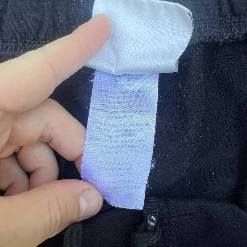 Vintage Adidas Sweatpants Men Large Black White Wide Leg Baggy Striped Track 90s - Image 4 of 4