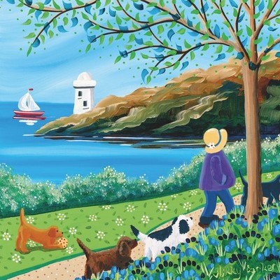 Umweltfreundliche Karte Co recycelte Karte - ''Wkies by the Water'' Nikky Korkener Rohling