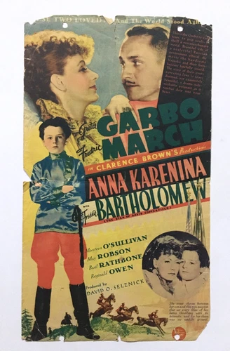 1935 Hollywood Movie Herald ANNA KARENINA. Greta Garbo Fredric March Russian