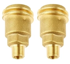 QCC1 Nut Propane Gas Fitting Adapter 1/4 NPT Male Quick Connect 2 PCS