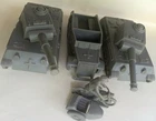 Marx World War 2 Battleground German Tank Set - 2 Tanks, 1 Truck & 1 Motorcycle