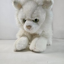 Russ Yomiko Persian Cat Plush White Classic Green Eyes Kitty Stuffed Animal Toy