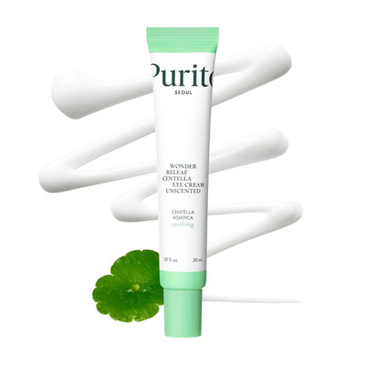 PURITO Centella Unscented Eye Cream, Korean Centella, for Sensitive Skin, Soothi