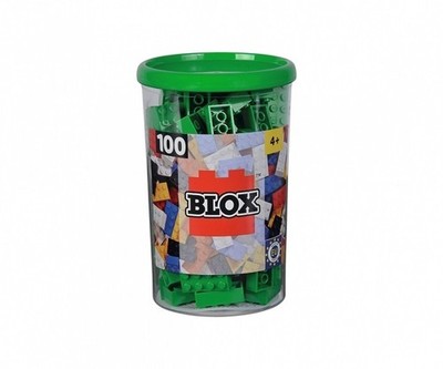 Androni 104114542 - Blox 100 grüne 8er Steine in