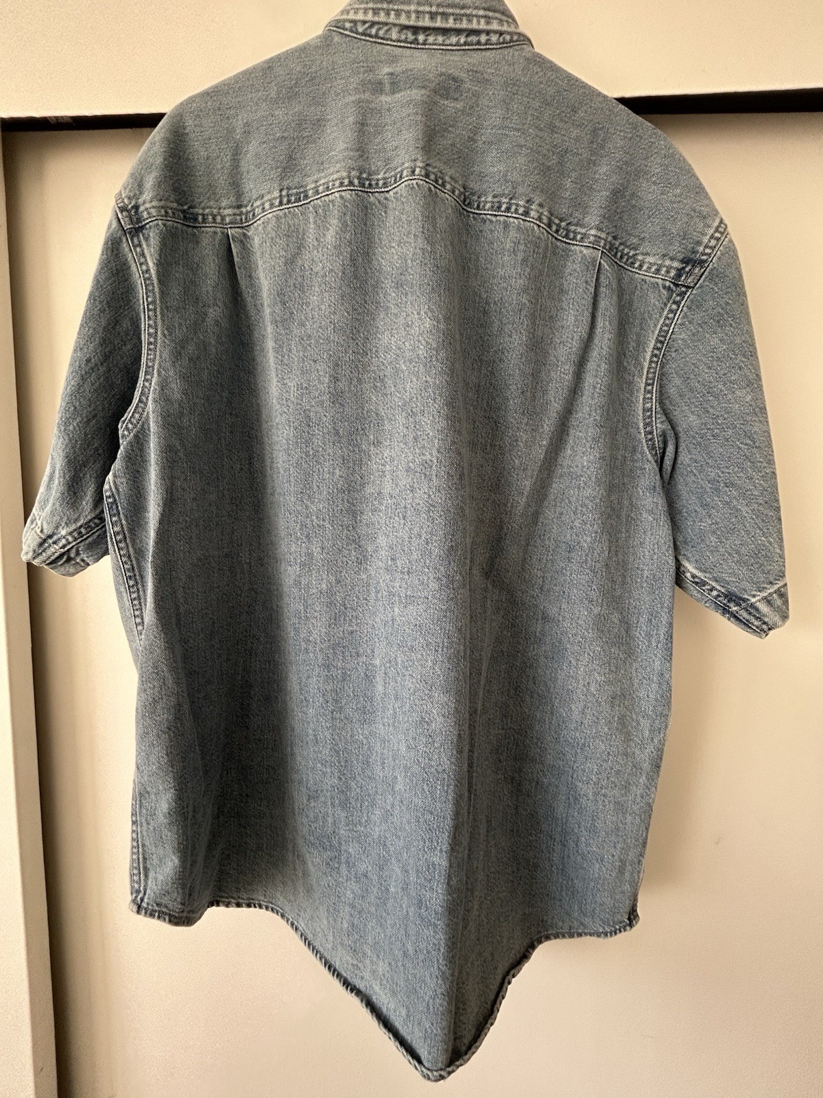 Supreme Carpenter Button Down Work Denim Shirt Si… - image 8