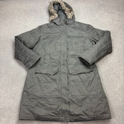 North Face Jacke Damen X Large grau Gänsedaunen Hyvent Parka Kapuze Mantel Lady