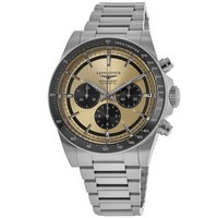 New Longines Men's 42mm Conquest Automatic Chronograph Brown Watch (L3.835.4.32.6)