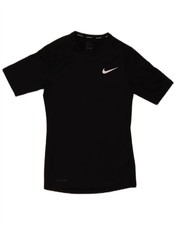 Nike Mens Dri Fit T-Shirt Top Medium Black Polyester YT15