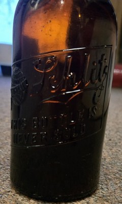 Antique Rare Embossed EMPTY Schlitz Beer Bottle ''This Bottle Is Never Sold''