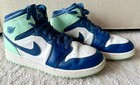 Nike Air Jordan 1 Mid ‘Blue Mint’ Iconic Sneaker Shoe Size 6.5Y US 2021 — photo 1