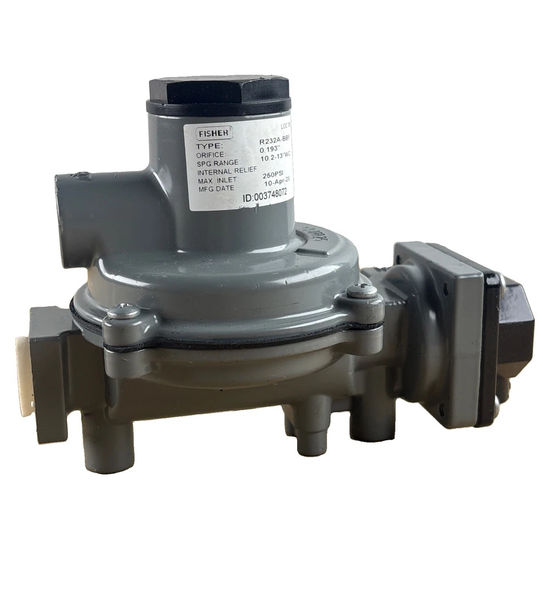 Fisher R232A-BBF Compact Integral 2 Stage LP Gas Regulator 10.2-13” WC 250 PSI photo 3