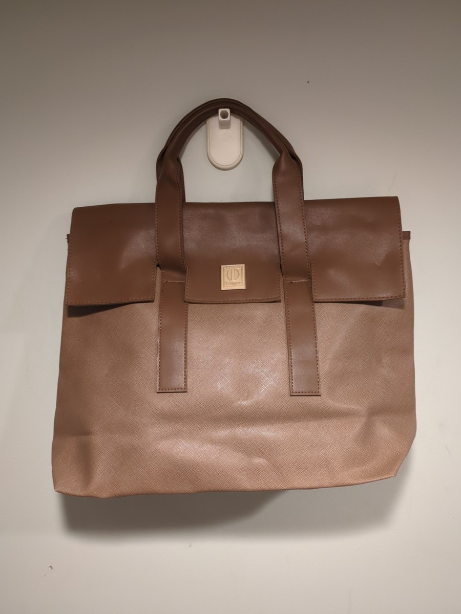 Tanger Large Handbag Tote Bag purse. Pocketbook, Faux Leather 11