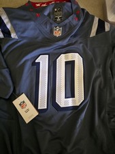 Nike New England Patriots Maye #10 NFL Jersey S Blue Silver White Football