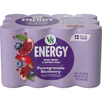 +Energy, Juice Drink with Green Tea, Pomegranate Blueberry, 8 Fl Oz Can, Pack...