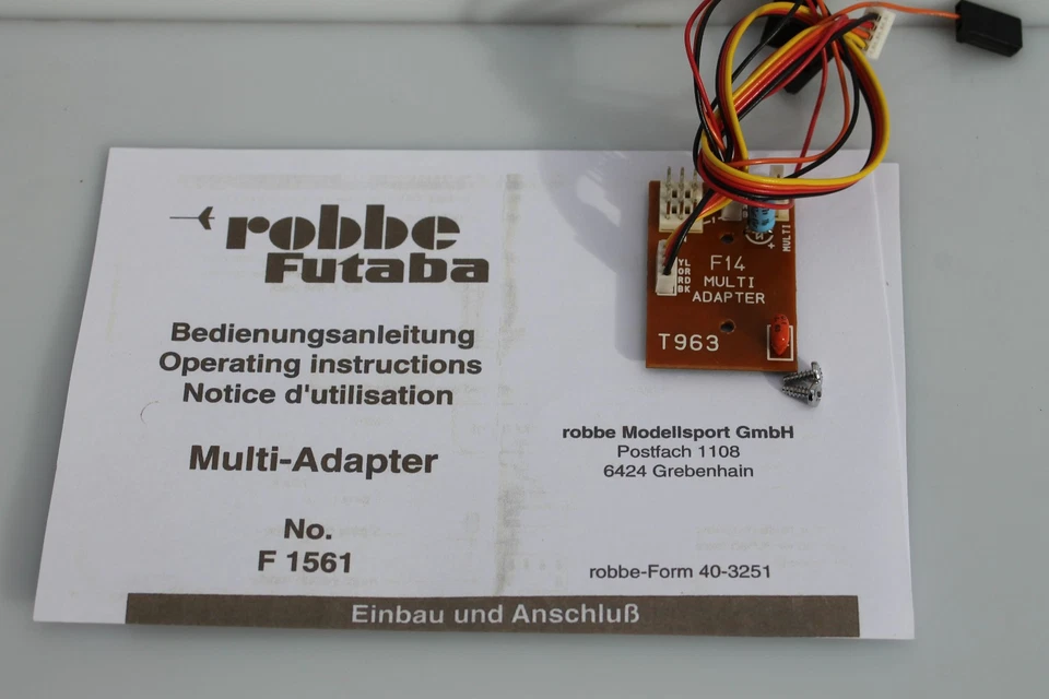 Futaba Multi Adapter für F 14 bestell Nr. 1561 - Bild 3 von 3