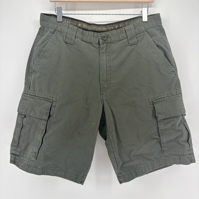 Boy Scouts of America Mens 34 Relaxed Official Uniform Cargo Shorts Olive Green