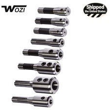 Shars 8 PCS R8 End Mill Tool Holder Set  Precision Machining for Milling Machine