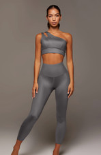 MICHI NY Instinct Gloss Leggings in Gunmetal XS