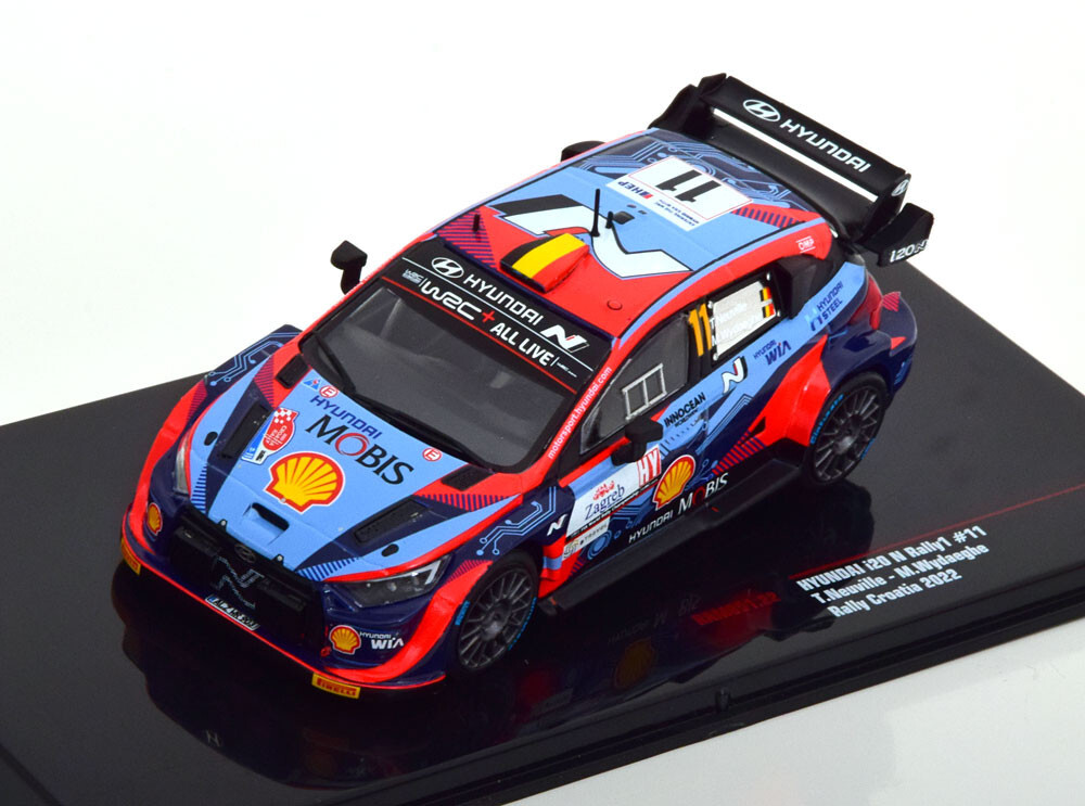 Ixo 1:43 Hyundai i20 N Rally1 #8 2e Rallye Croatie 2022 Tänak, Järveoja