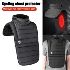 2 IN 1 Motorcycle Full Neck Protection Scarf Face Mask Riding Chest Protection