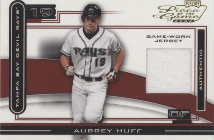 2003 Playoff Piece of the Game - Aubrey Huff #POG-33 - 1 of 1