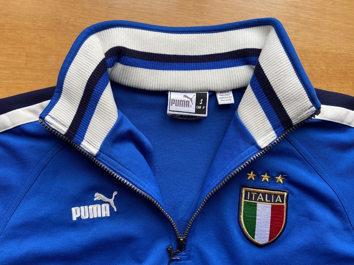 ITALY 2000s FOOTBALL SOCCER SWEATSHIRT PUMA sz S MEN VINTAGE