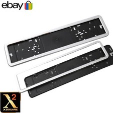 CHROME NUMBER PLATE SURROUNDS HOLDER FRAME FOR ANY CARS STANDARD 1 PAIR