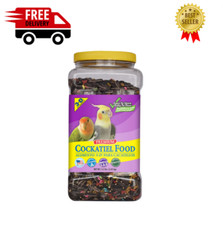 3-D Pet Products Premium Cockatiel Bird Food Seeds, with Probiotics, 4.5 lb