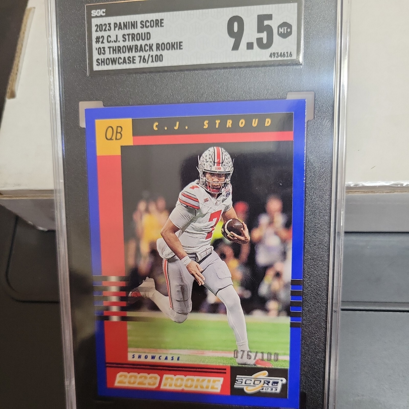 CJ Stroud Panini Score 2003 Throwback Rookie #2 Showcase