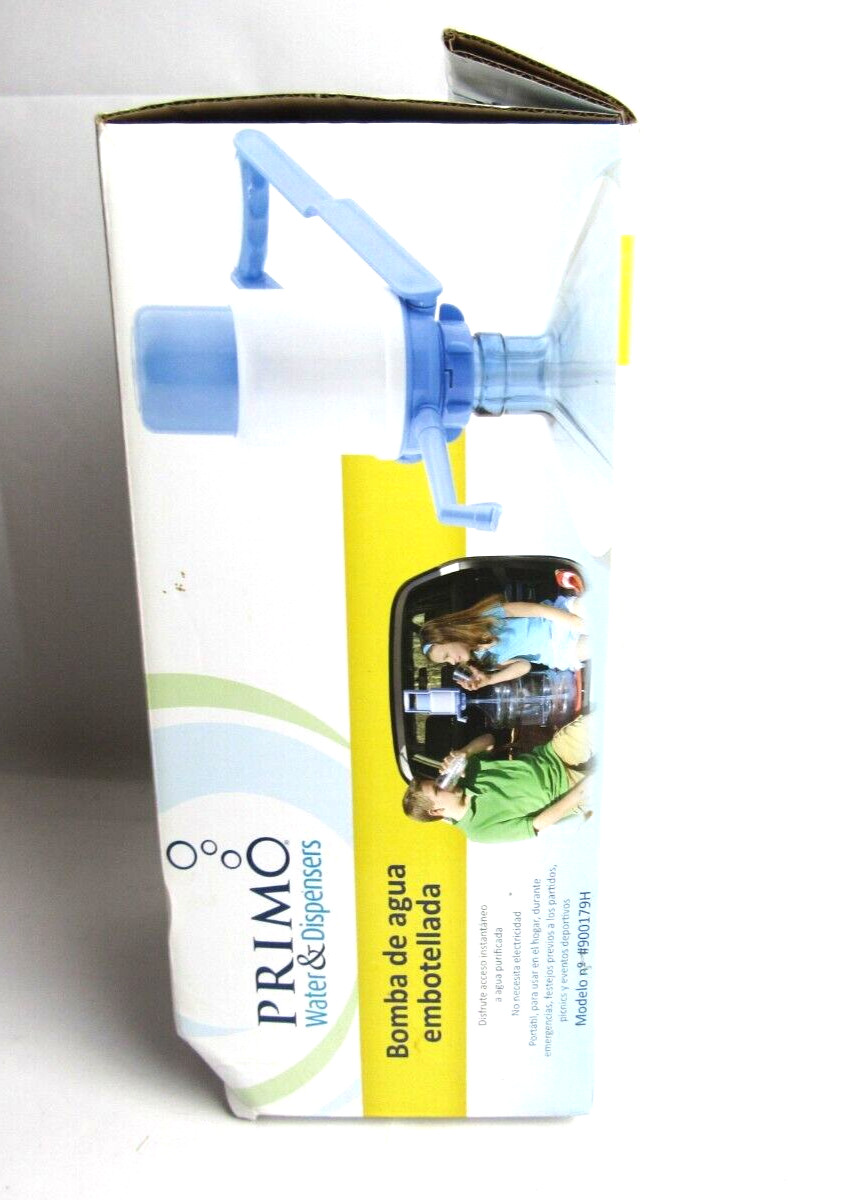 Primo Water And Dispensers Bottled Water Pump Manual Blue and White NIB
