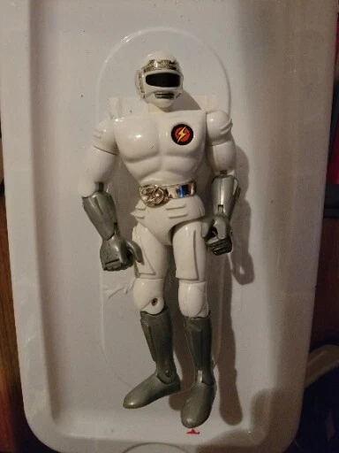 Trendmasters Masterbotix Power Bots Echo White Power Ranger 1993 Foto 2 de 4