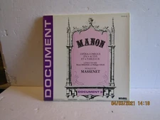 3-LP'S BOX -MASSENET-MANON-DOCUMENT 3-BOURG RECORDS-1984 FRANCE-BG 4006-7-8