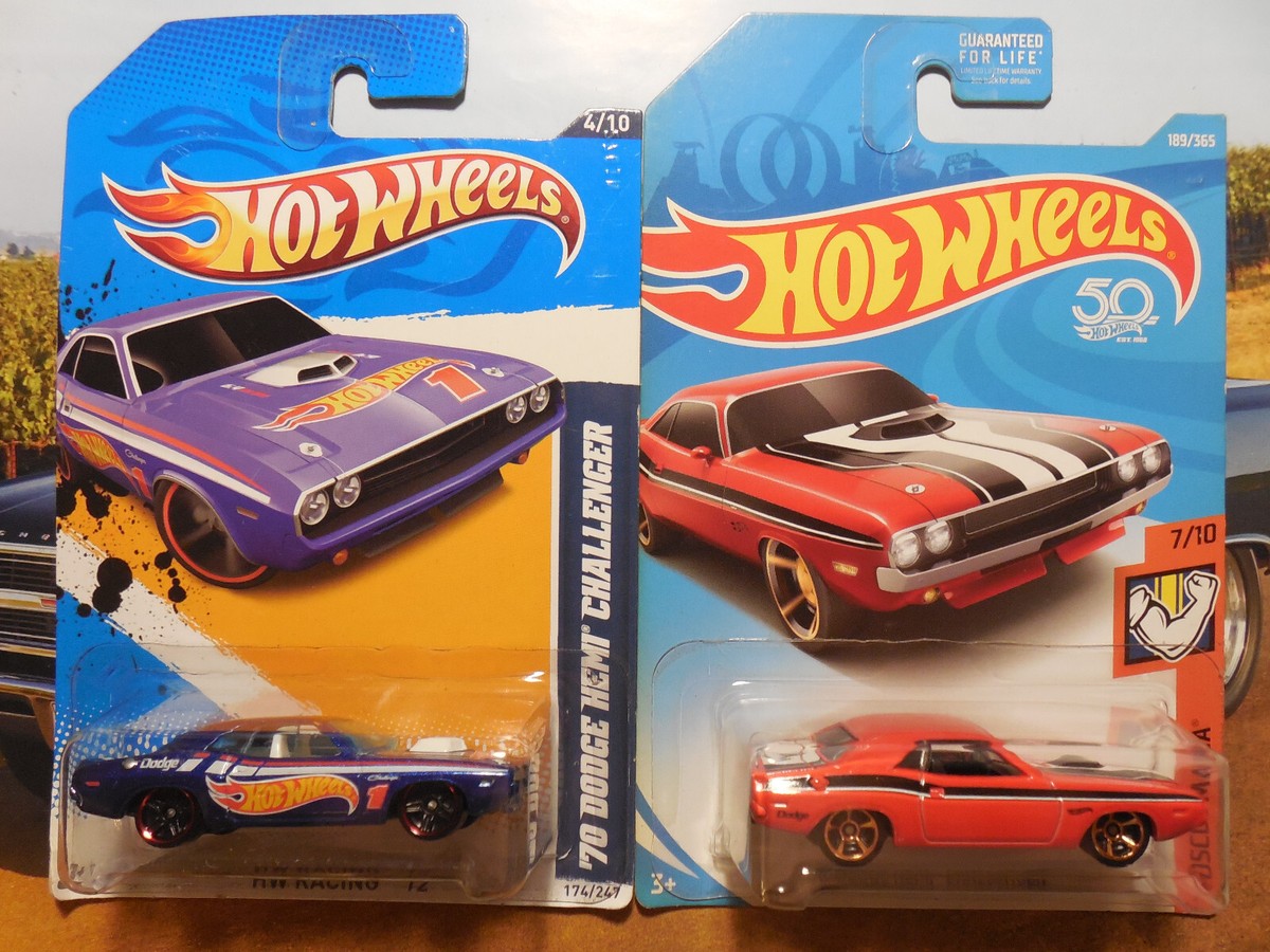 Hot Wheels 70s DODGE CHALLENGER LOT 4 Walmart Exclusive ZAMAC HEMI