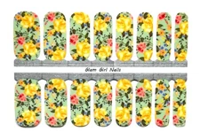 Secret Garden Spring Floral Nail Polish Strips / Nail Wraps / Nail Stickers