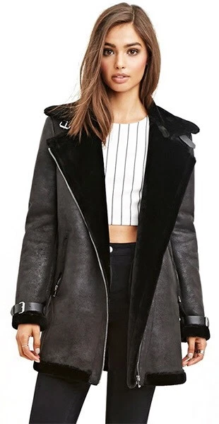 NWOT Light Weight Shearling Fur Jacket Fur Origin Spain Size M-L - Image 4 of 4