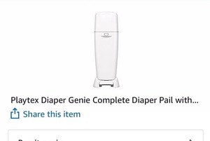 playtex diaper genie complete