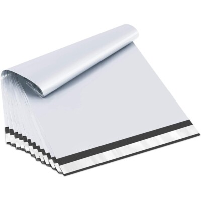 9x12 white transport envelope self-sealing adhesive tear-resistant packaging bag