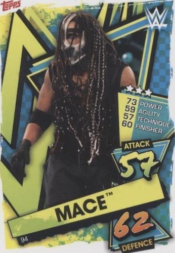 2021 Topps Chrome WWE Slam Attax Refractor #64 Mace Wrestling Card