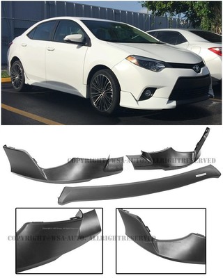 For 2014 2016 Toyota Corolla Sport Style Front Bumper Splitter