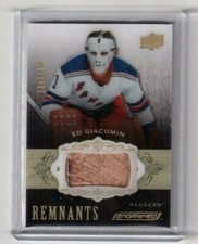2018-19 Upper Deck Engrained Remnants Stick Ed Giacomin New York Rangers 009/100