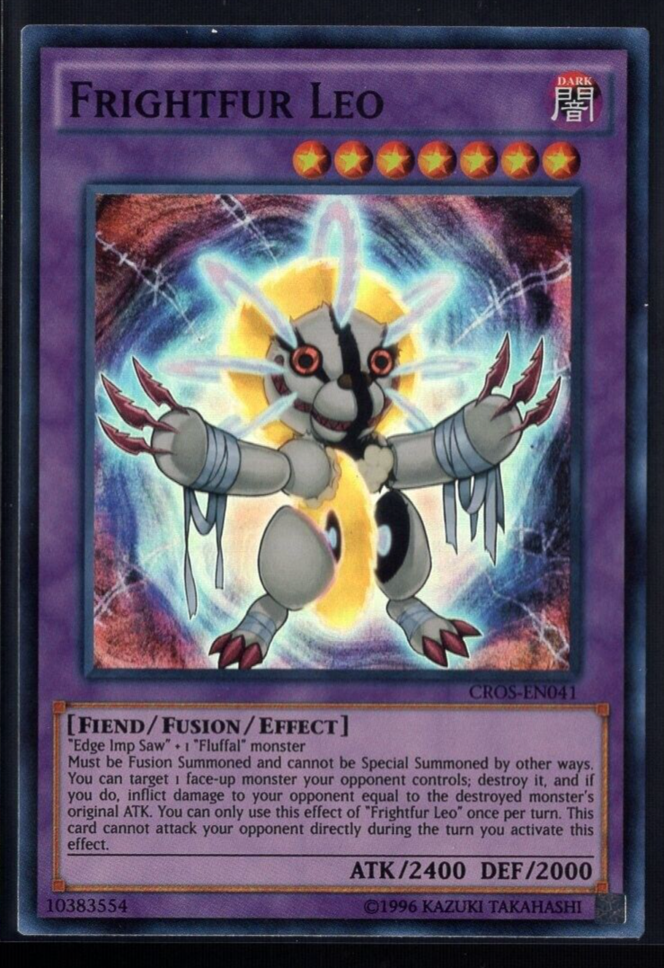 Frightfur Leo CROS-EN041 1st Edition Super Rare Yugioh TCG Near