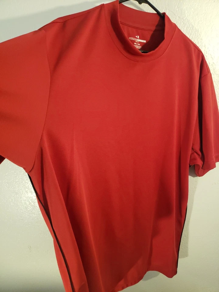 Camisas de golf Grand Slam para hombre XXL 2XL rojas manga corta ropa deportiva gimnasio Foto 3 de 4
