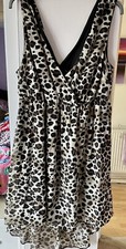 Leopard Print V neck Dress Size UK20