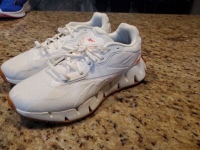 Womens Reebok Zig Dynamica 4 Running Shoes Sneakers Chalk White Gum SIZE 10