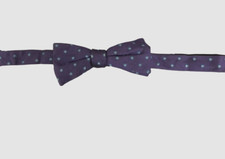  50 Ryan Seacrest Mens Purple Adjustable Printed Pre Tied Silk Bow Tie